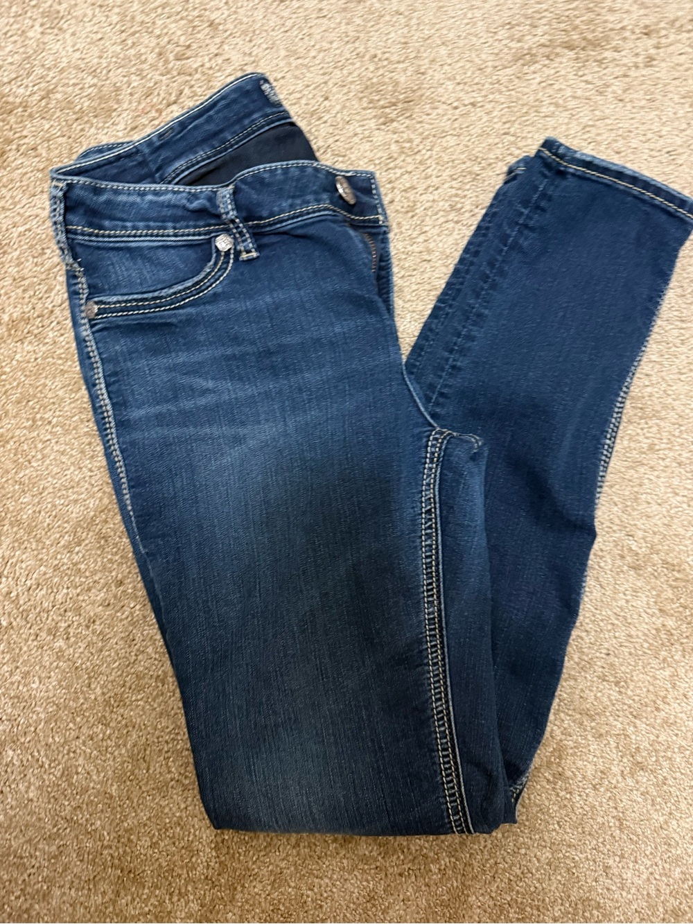 Silver Jeans Co Suki High Super Skinny Dark Wash Jeans W30 L31 L94001SSF454